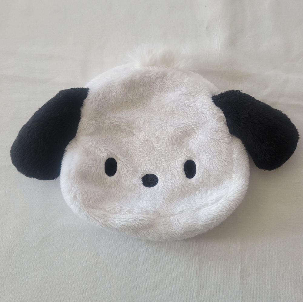Pochacco Fuzzy Plush Zip Coin Bag Pouch Kawaii